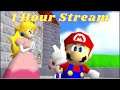 1 Hour Super Mario 64 Live Stream | Diceplays
