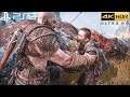 God of War 4 (PS5) Atreus Aggressive Gameplay (4K HDR 60FPS)