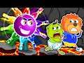 Lion Family π³ Funny Bowling Ball. Magic Talking Ball | Cartoon for Kids