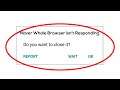 Naver Whale Browser App Not Responding Error in Android - Naver Whale Browser Not Responding Problem