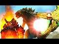 O Lendário Godzilla Salvou o Godzilla de OURO do FireTitan e Tiamat! Dinossauro Ark Genesis