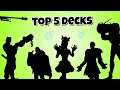 TOP 5 DECKS IN #FRAG PRO SHOOTER - Tips and tricks