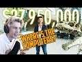 xQc Reacts Inside a $38M Beverly Hills Mansion With a 150M Year-Old Dinosaur Fossil | On The Market