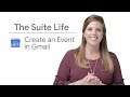 Create a calendar event in Gmail