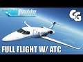 Full flight with ATC on a luxurious private jet - Microsoft Flight Simulator