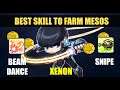 Maplestory m - Xenon Best Skill to Farm mesos at SF80