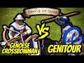200 Elite Genoese Crossbowmen vs 200 Elite Genitours | AoE II: Definitive Edition