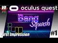 BangSquash / Oculus Quest / First Impression / Let´s Play #1 / Deutsch / Spiele