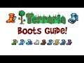 Terraria Boots Guide! (Crafting Recipe, All Movement/Running & Water/Lava Walking Boots)