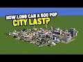 How long can a 500 POP ISOLATED CITY Last? in CITIES SKYLINES