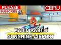 Mario Kart 8 - Sunshine Airport Gameplay Indonesia CEMU