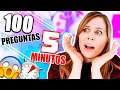 100 PREGUNTAS EN 5 MINUTOS?! | LUNADANGELIS