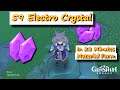 59 Electro Crystal in 28 Minutes Mondstadt Region Material Farm | Genshin Impact