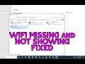How to Solve WiFi Option Not Showing in Settings on Windows 10 Missing WiFi