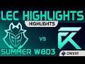 G2 vs XL Highlights W8D3 LEC Summer 2020 G2 Esports vs Excel Esports by Onivia
