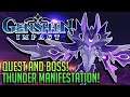 Genshin Impact | Thunder Manifestation Quest and Boss Fight | PlayStation 5 Gameplay, Let's Play