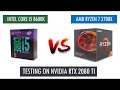 i5 8600K vs Ryzen 7 2700X - RTX 2080 Ti - 1440p Benchmarks Comparison