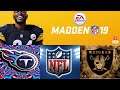 Madden NFL 19 Tennessee Titans vs Oakland Raiders (Xbox One HD) [1080p60FPS]