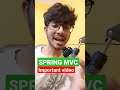 SPRING MVC : MODEL, VIEW, CONTROLLER #shorts #springframework