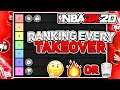RANKING EVERY TAKEOVER ON NBA2K20 IN TIERS