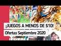 REBAJAS Nintendo Switch Septiembre 2020 Juegos a menos de 10 dólares OFERTAS SWITCH Septiembre 2020