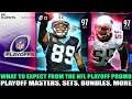 NFL PLAYOFF PROMO! WHAT TO EXPECT FROM THE PLAYOFFS PROMO! MASTERS, SETS, SOLOS, AND MORE! | MUT 20