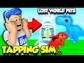 So I Returned To TAPPING SIMULATOR And Got ALL THE NEW LOST WORLD PETS AND ACHIEVEMENTS! (Roblox)
