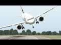 Inexperienced A320 Co-Pilot Made A Terrible Nose Dive Landing [XP11]