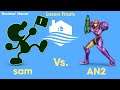 Smash Ultimate | Losers Finals - sam (Mr. Game & Watch) vs AN2 (Samus) @ Thomas' House