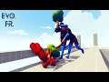 TREE GIANT UNITS ON BRIDGE WITH RAILS -TOTALLY ACCURATE BATTLE SIMULATOR | TABS GAMEPLAY