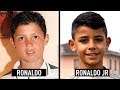 Famous Footballers And Their Kids At EXACTLY The Same Age - Ronaldo JR, Thiago Messi & More