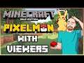 Minecraft - PocketPixels Pixelmon with Viewers - LIVE!