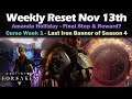 Weekly Reset Nov 13th - Exotic Quest Reward - Iron Banner - Destiny 2 Forsaken