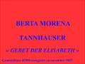 Berta Morena   Tannhauser   Gebet der Elisabeth   Gramophone 43995 enregistré ca novembre 1907