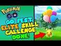 Pokemon GO FEST ELITE Skill Challenge Completed