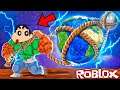 SHINCHAN Pulling The HEAVIEST OBJECTS IN THE WORLD! | Roblox Strongman Simulator | franklin pinchan