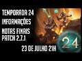 Diablo 3 - Temporada 24 - Informações e notas finais de patch