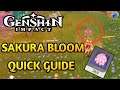 How to gather/get Sakura bloom [Quick Guide] - Genshin Impact 2.0