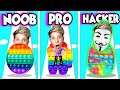 Can We Go Noob VS Pro VS Hacker in FIDGET RUSH!?!! Prezley