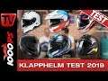 Motorrad Klapphelm Test 2019 - 6 Modulhelme im Vergleich - 5000 km pro Helm!