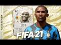 THE KING! FIFA 21 90 ETO'O PLAYER REVIEW! - FIFA 21 Ultimate Team