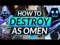 The ONLY WAY to DESTROY as OMEN - BEST Agent  Tips and Tricks - Valorant Pro Guide