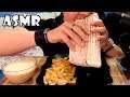 ASMR Shawarma Mukbang French Fries | No Talking, Eating Show 먹방 | АСМР Шаурма Мукбанг Картофель Фри