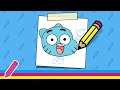 The Amazing World of Gumball: How To Draw Gumball - Greatest Gumball Fan Art (CN Games)