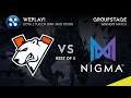 Virtus.Pro vs Nigma Game 1 (Bo3) | WePlay! Dota 2 Tug of War: Mad Moon Group Stage