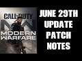COD Modern Warfare & WARZONE June 29th "Season 4 Reloaded" Update PATCH NOTES