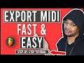 How To Save MIDI Files In FL Studio 20 (Export MIDI Files FAST & EASY)