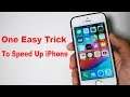 One Easy Trick To Speed Up Your iPhone