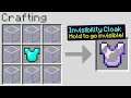 Minecraft UHC but i crafted an invisibility cloak..