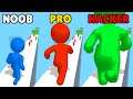 NOOB vs PRO vs HACKER in Color Run Stickman 3D